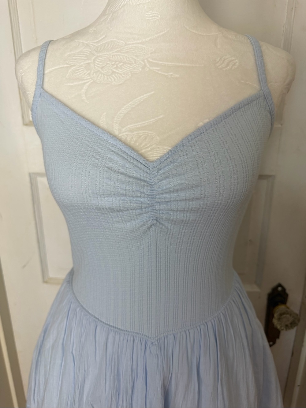Aerie Tiered Ruffle Mini Dress Fairycore - Picture 2 of 9